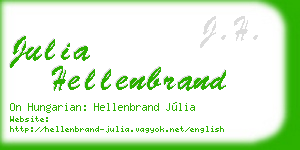 julia hellenbrand business card