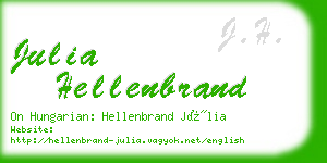 julia hellenbrand business card